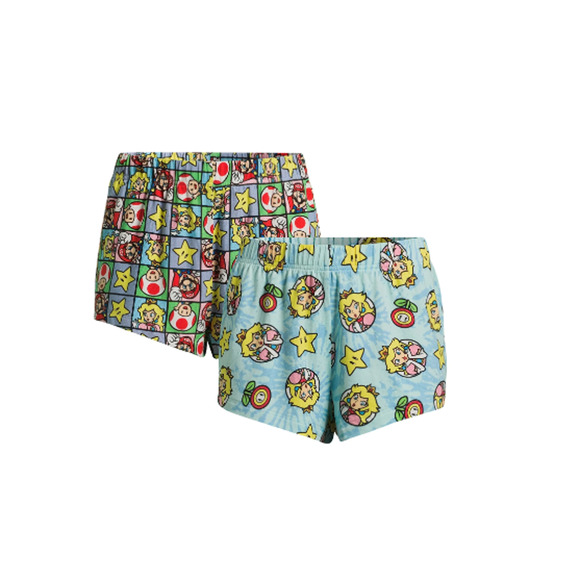 Nintendo Womens Mario Brothers Print Sleep Shorts 2-Pack Multicolor Size 2X NWT - Picture 1 of 4
